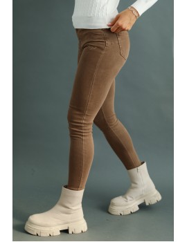 LETTIE Hímzett Farmernadrág - Barna