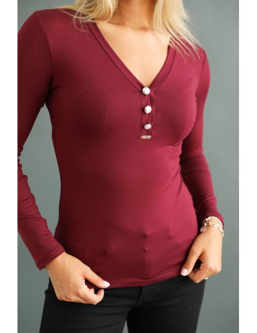 DELENA Felső - Burgundy