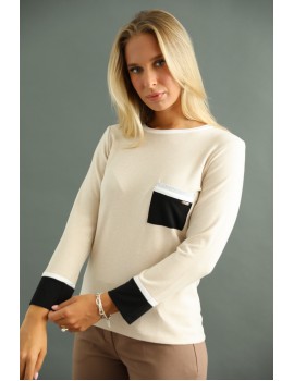 LEANA Knit Top - Beige