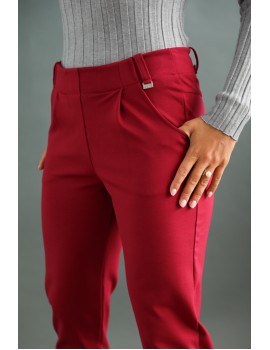 ELISME Trousers - Bourgundy