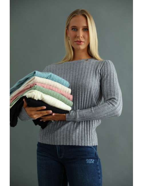 OLINA Kötött Felső - Szürke OLINA Kötött Felső - Szürke