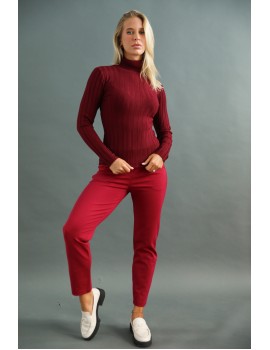 ALISE Kötött Felső - Burgundy