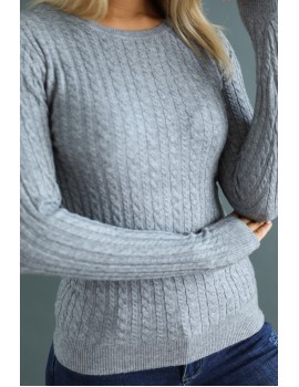 MILENA Knit Top - Grey