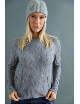 KATNISS Kötött Pulóver - Szürke