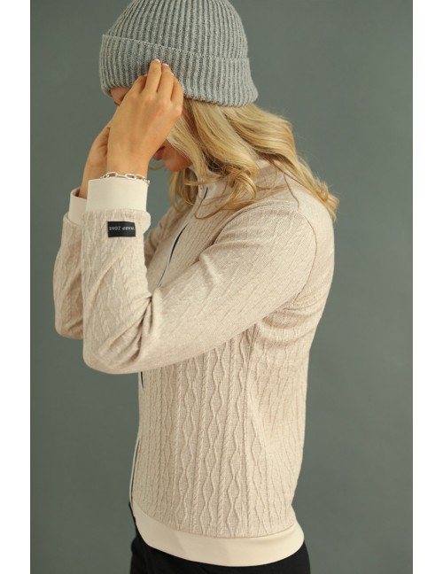 LILIAN Kötött Kardigán - Bézs LILIAN Kötött Kardigán - Bézs