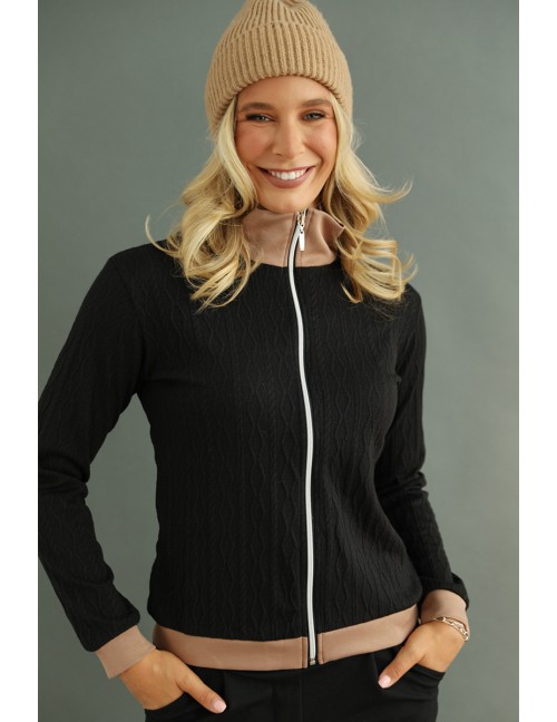 LILIAN Kötött Kardigán - Fekete LILIAN Kötött Kardigán - Fekete