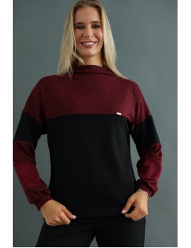 MILENA Knit Top - Bourgundy