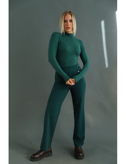 ZALIA Elasztikus Puntó Nadrág - Zöld