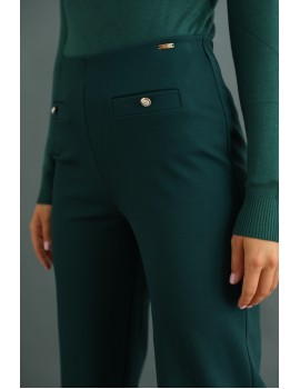 ZALIA Elasztikus Puntó Nadrág - Zöld