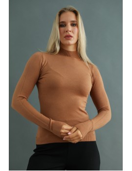 ELISE Pulover - Brown