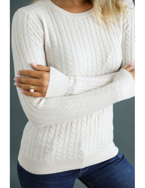 MILENA Kötött Felső - Bézs MILENA Kötött Felső - Bézs