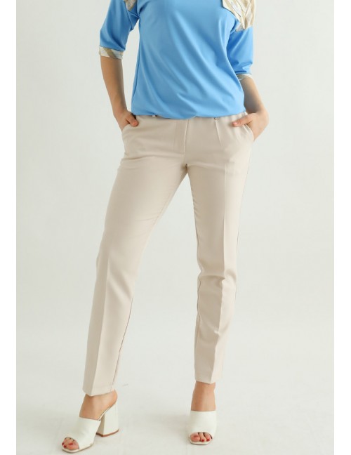 VALERIE Élvasalt Nadrág - Bézs