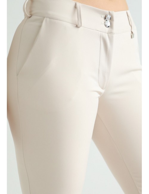 VALERIE Élvasalt Nadrág - Bézs